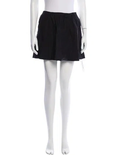 Pre-owned Reformation Mini Skirt In Black