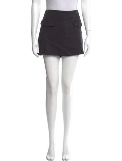 Pre-owned Reformation Mini Skirt In Black