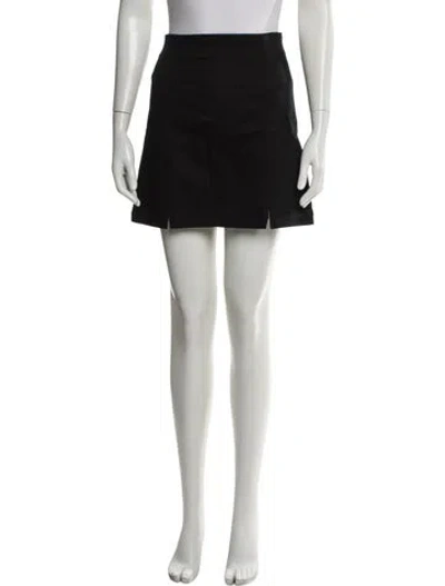 Pre-owned Reformation Mini Skirt In Black