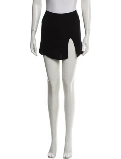 Pre-owned Reformation Mini Skirt In Black
