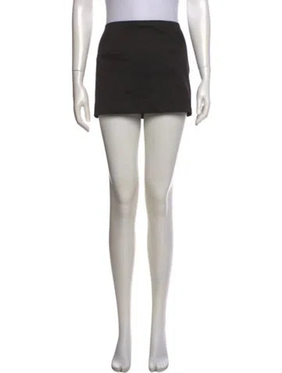 Pre-owned Reformation Mini Skirt In Black