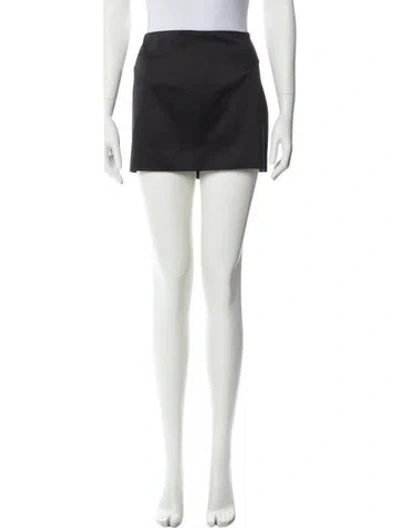 Pre-owned Reformation Mini Skirt In Black