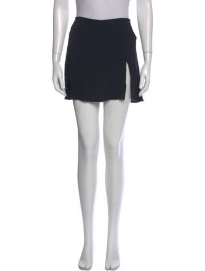 Pre-owned Reformation Mini Skirt In Black