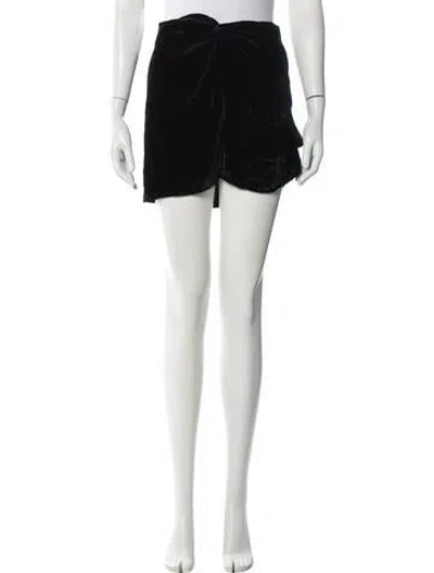 Pre-owned Reformation Mini Skirt In Black