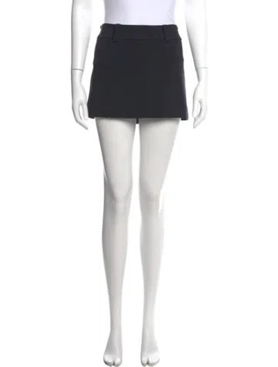 Pre-owned Reformation Mini Skirt In Black