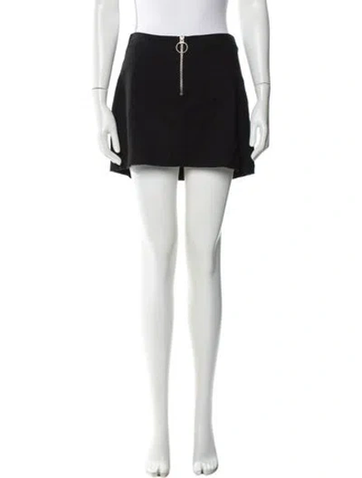 Pre-owned Reformation Mini Skirt In Black