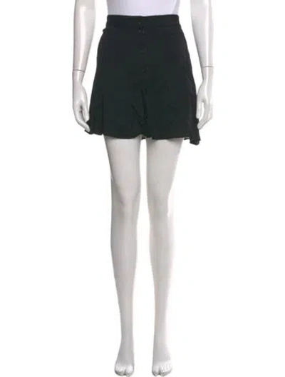 Pre-owned Reformation Mini Skirt In Black