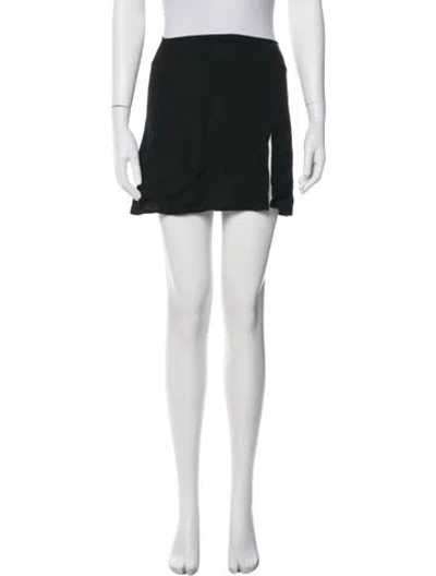 Pre-owned Reformation Mini Skirt In Black