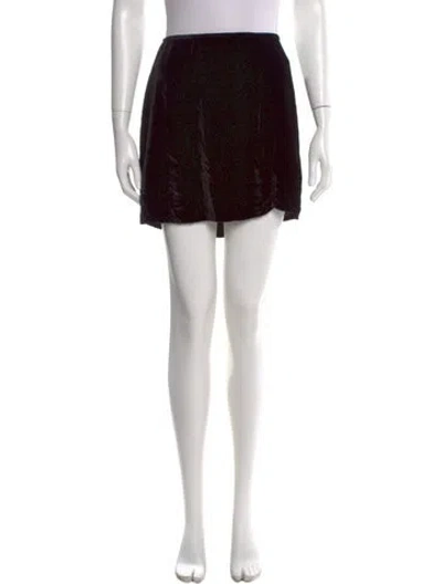 Pre-owned Reformation Mini Skirt In Black