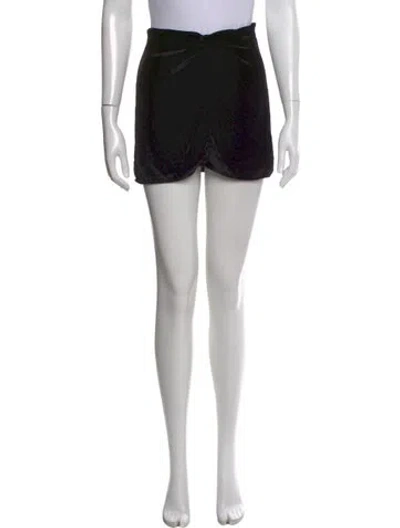 Pre-owned Reformation Mini Skirt In Black