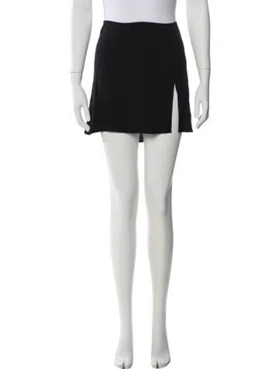 Pre-owned Reformation Mini Skirt In Black