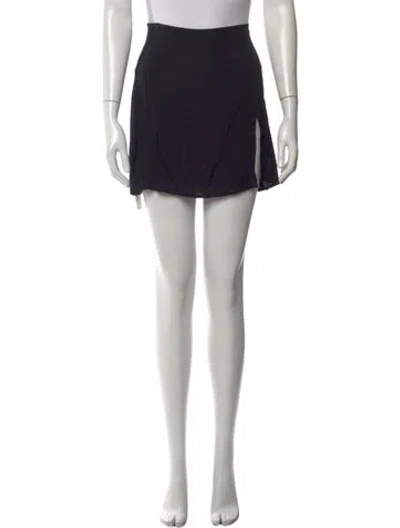 Pre-owned Reformation Mini Skirt In Black