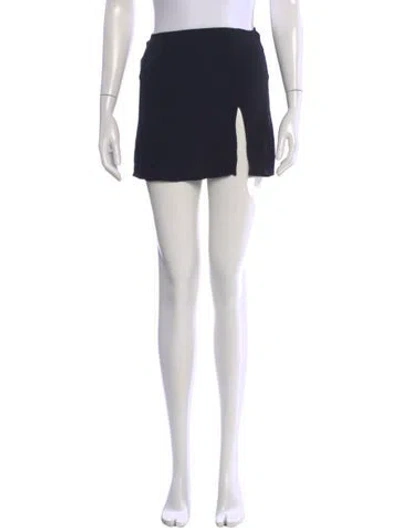 Pre-owned Reformation Mini Skirt In Black