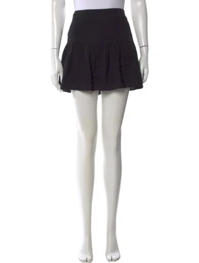 Pre-owned Reformation Mini Skirt In Black