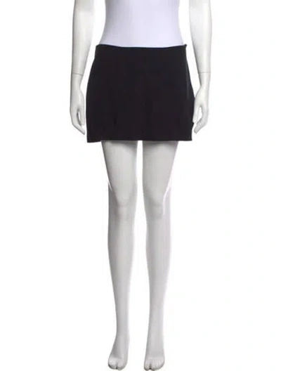 Pre-owned Reformation Mini Skirt In Black
