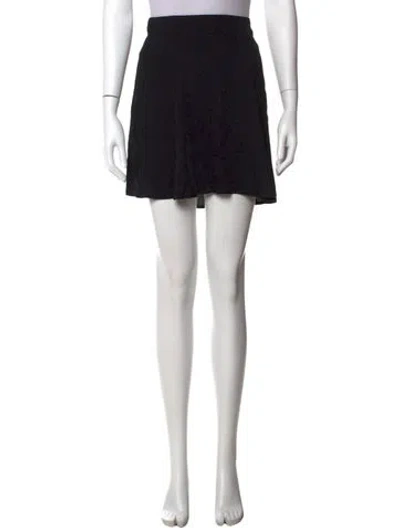 Pre-owned Reformation Mini Skirt In Black