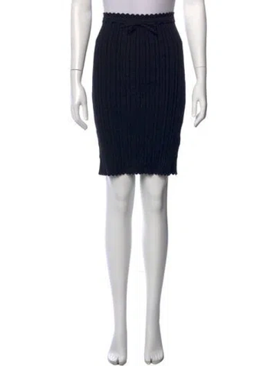 Pre-owned Reformation Mini Skirt In Black