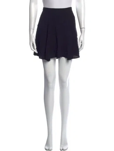 Pre-owned Reformation Mini Skirt In Black