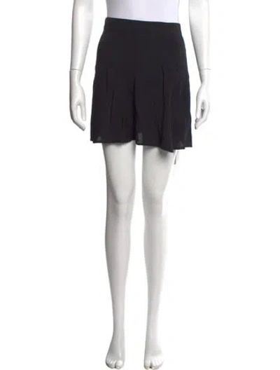 Pre-owned Reformation Mini Skirt In Black