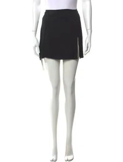 Pre-owned Reformation Mini Skirt In Black