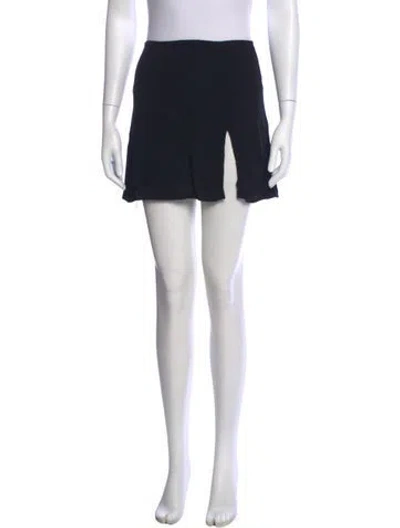 Pre-owned Reformation Mini Skirt In Black