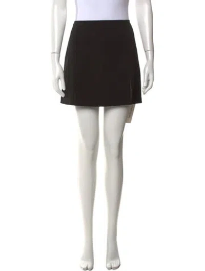 Pre-owned Reformation Mini Skirt In Black