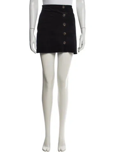 Pre-owned Reformation Mini Skirt In Black