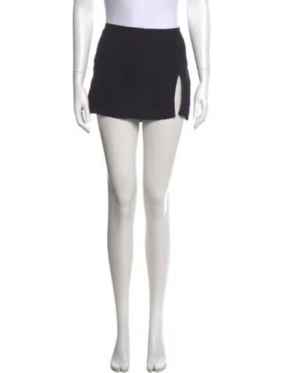 Pre-owned Reformation Mini Skirt In Black