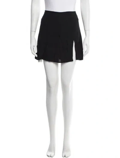Pre-owned Reformation Mini Skirt In Black