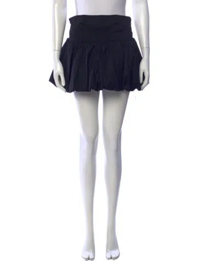 Pre-owned Reformation Mini Skirt In Black