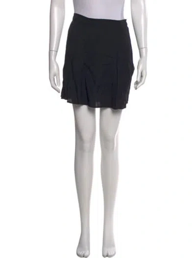 Pre-owned Reformation Mini Skirt In Black