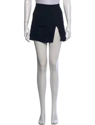 Pre-owned Reformation Mini Skirt In Black