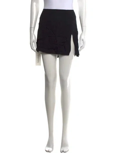 Pre-owned Reformation Mini Skirt In Black
