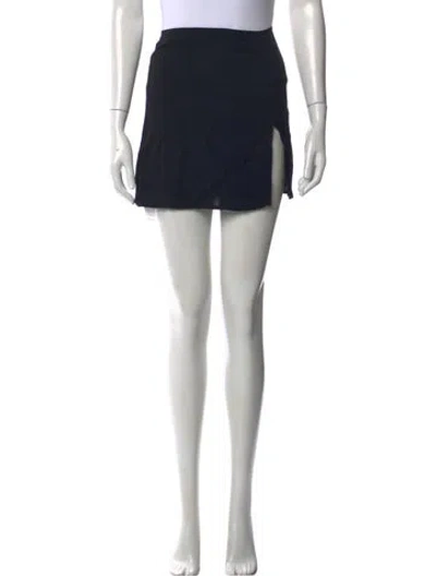 Pre-owned Reformation Mini Skirt In Black