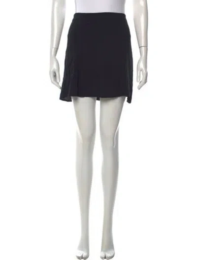 Pre-owned Reformation Mini Skirt In Black
