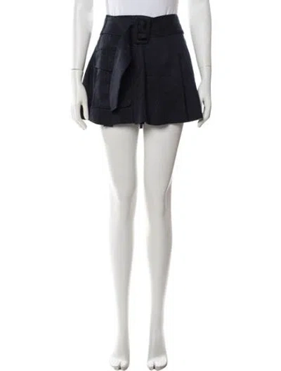 Pre-owned Reformation Mini Skirt In Black