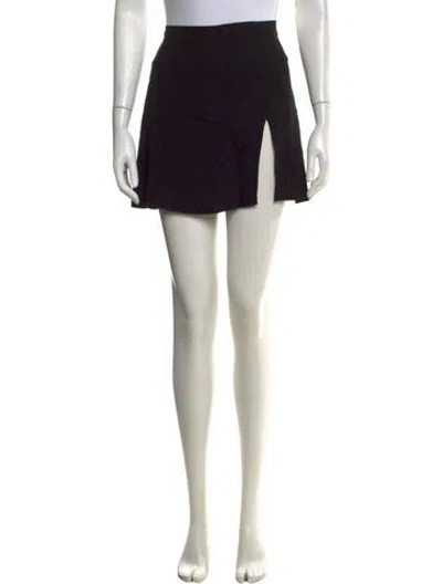 Pre-owned Reformation Mini Skirt In Black
