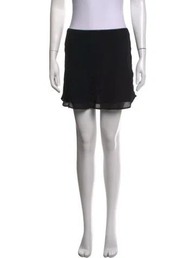 Pre-owned Reformation Mini Skirt In Black