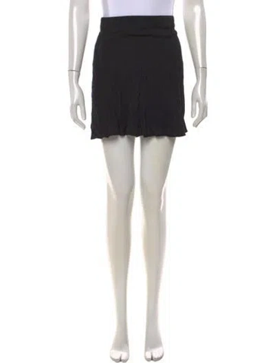 Pre-owned Reformation Mini Skirt In Black