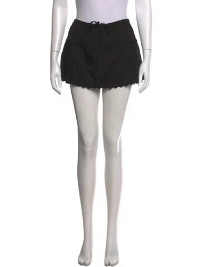 Pre-owned Reformation Mini Skirt In Black