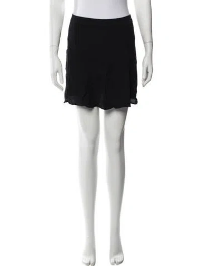 Pre-owned Reformation Mini Skirt In Black