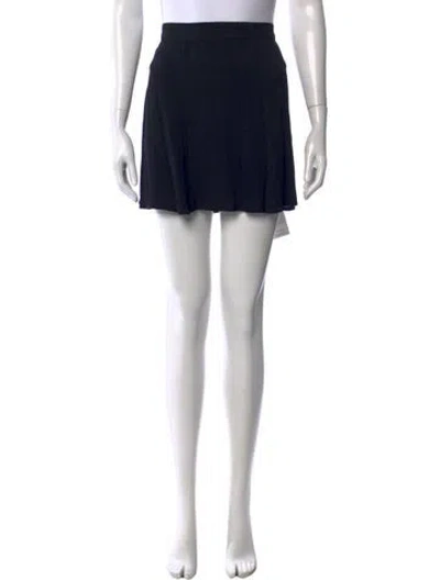 Pre-owned Reformation Mini Skirt In Black
