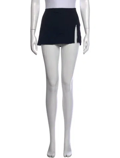 Pre-owned Reformation Mini Skirt In Black