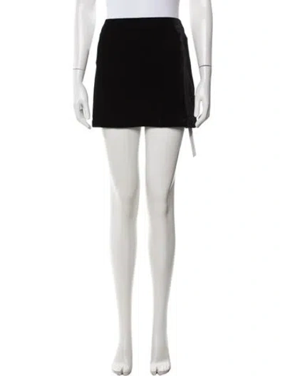 Pre-owned Reformation Mini Skirt In Black