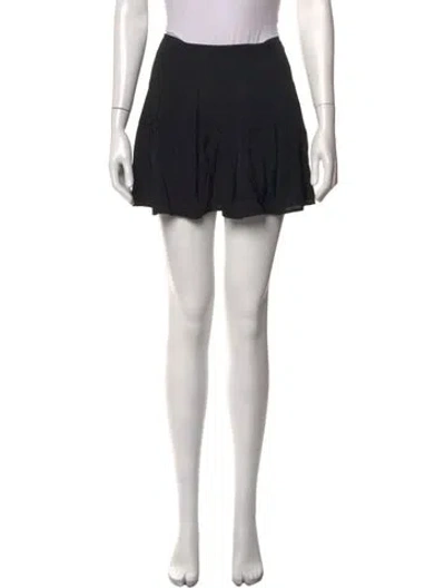 Pre-owned Reformation Mini Skirt In Black