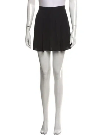 Pre-owned Reformation Mini Skirt In Black