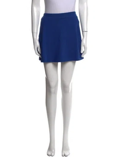 Pre-owned Reformation Mini Skirt In Blue
