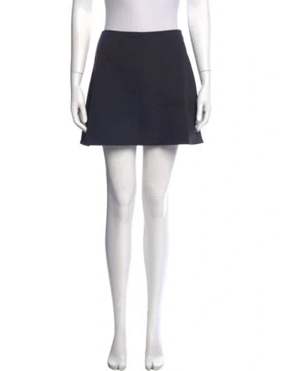 Pre-owned Reformation Mini Skirt In Blue