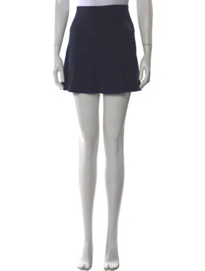 Pre-owned Reformation Mini Skirt In Blue