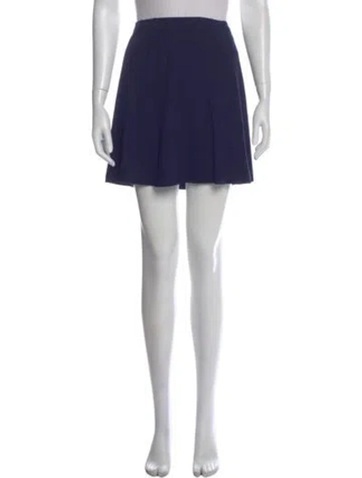 Pre-owned Reformation Mini Skirt In Blue